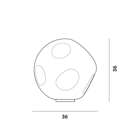 Foscarini Hoba - Lampada da tavolo
