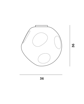 Foscarini Hoba - Plafoniera