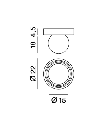 Perenz Ceramic - Applique / Plafoniera