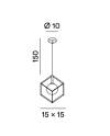 Perenz Cube - Sospensione / Tavolo / Applique